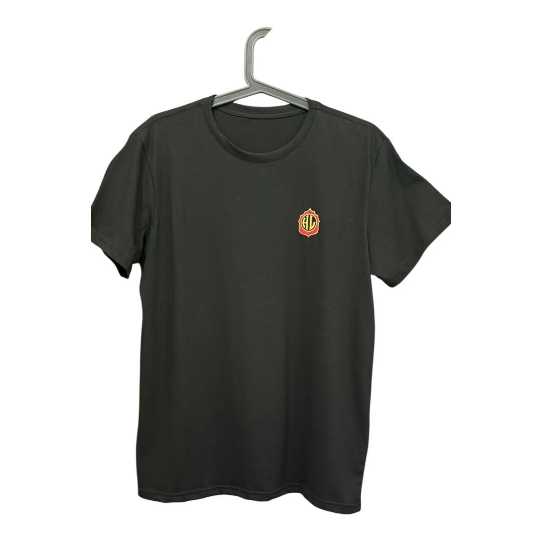 Logolu Tshirt - Siyah Çap 5cm