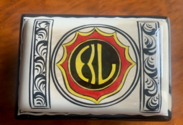 Pudriyel İznik Çini Dikdörtgen Kutu