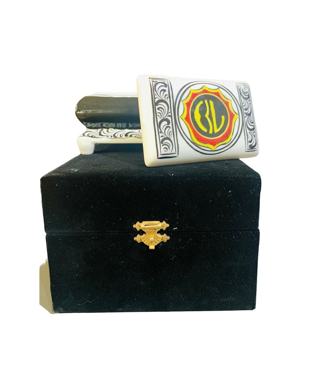 Pudriyel İznik Çini Dikdörtgen Kutu