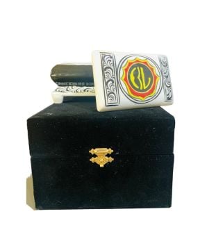 Pudriyel İznik Çini Dikdörtgen Kutu