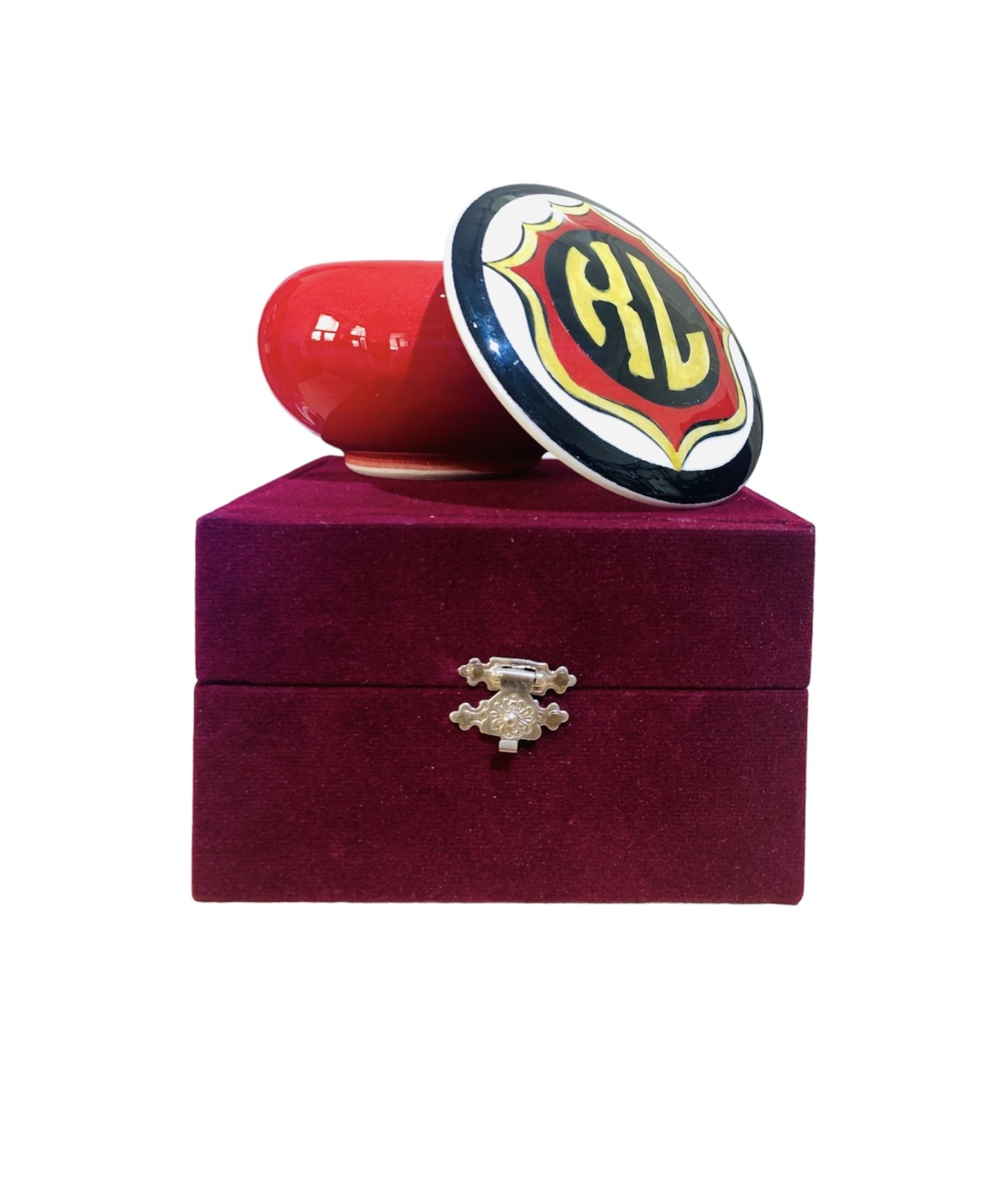 Pudriyel İznik Çini Daire Kutu