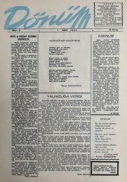 Dönüm Dergisi - 1953