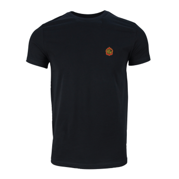 Logolu Tshirt - Siyah Çap 5cm